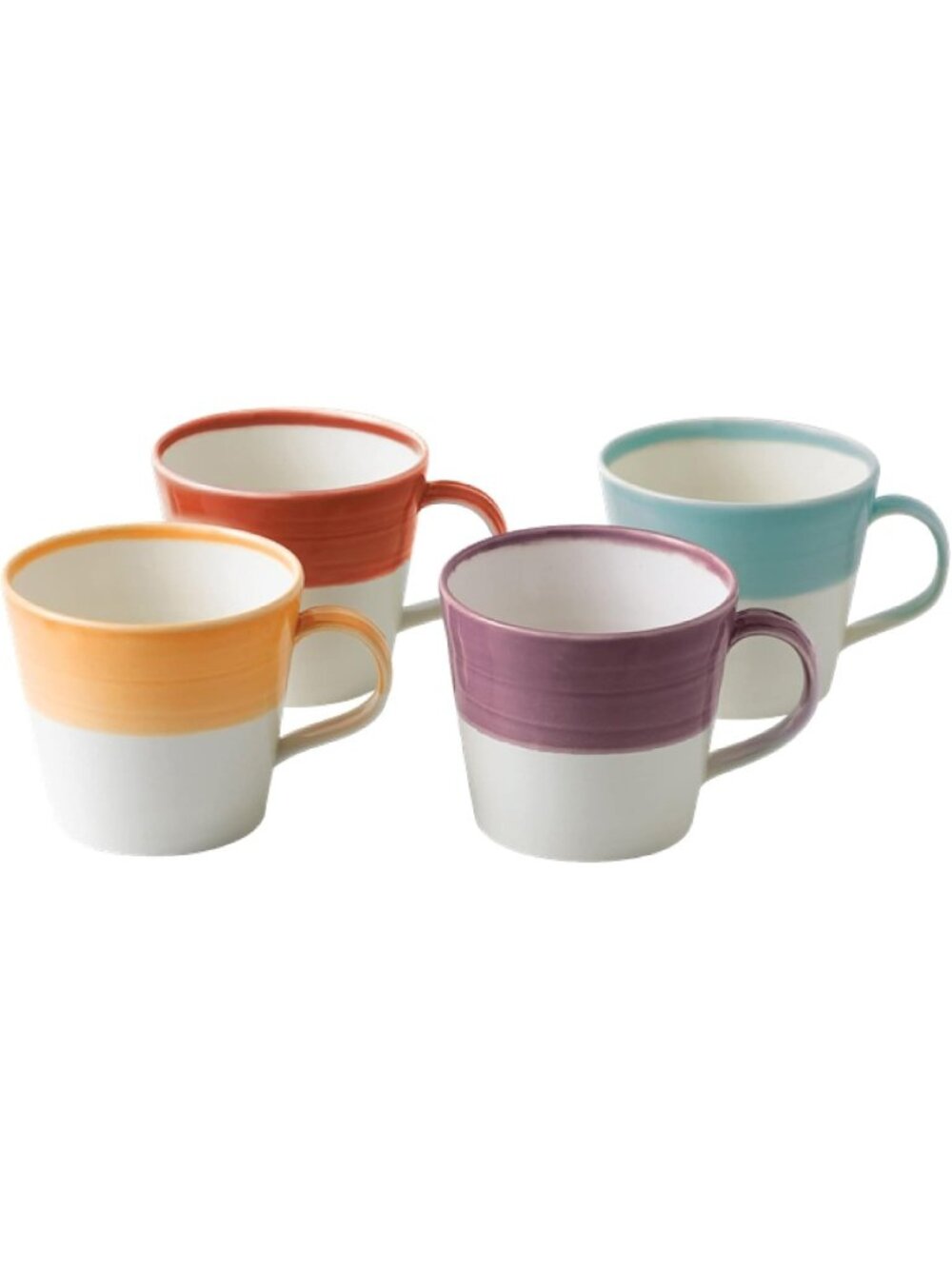 Colorful Mixed Patterns Mug Set of 4 - Perfect for Coffee, Tea & Gifts